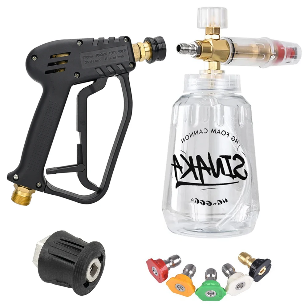 

Пистолет для очистки воды 4000PSI M22 G1/4 для профессиональных электрических моек высокого давления Karcher/bosch/lavor