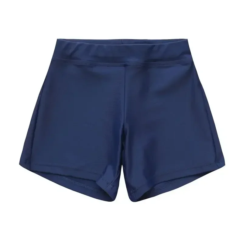 Highly Elastic Comfy Basic Dance Gymnastics Shorts 4-12T Kid's Modern Dance Shorts Solid Color Flat Corner Mid Waist