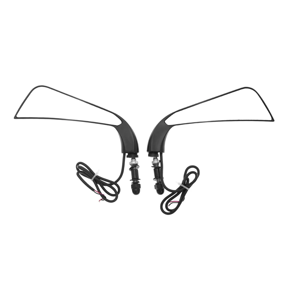 Rearview Side Mirrors with LED Turn Signals For Harley Road King Street Glide Dyna Softail Sportster XL 883 1200 X48 72 Fat Boy