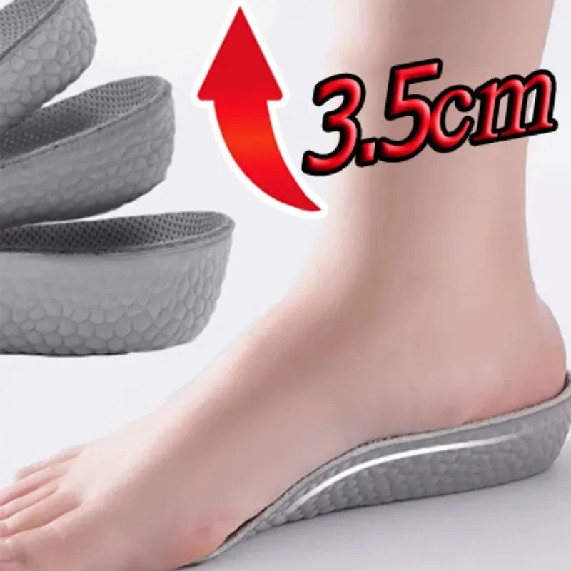 Invisible Height Increase Insoles Half Sole Heighten Sports Shoe Pads Inserts Men Women Orthopedic Arch Support Insole 1.5-3.5CM