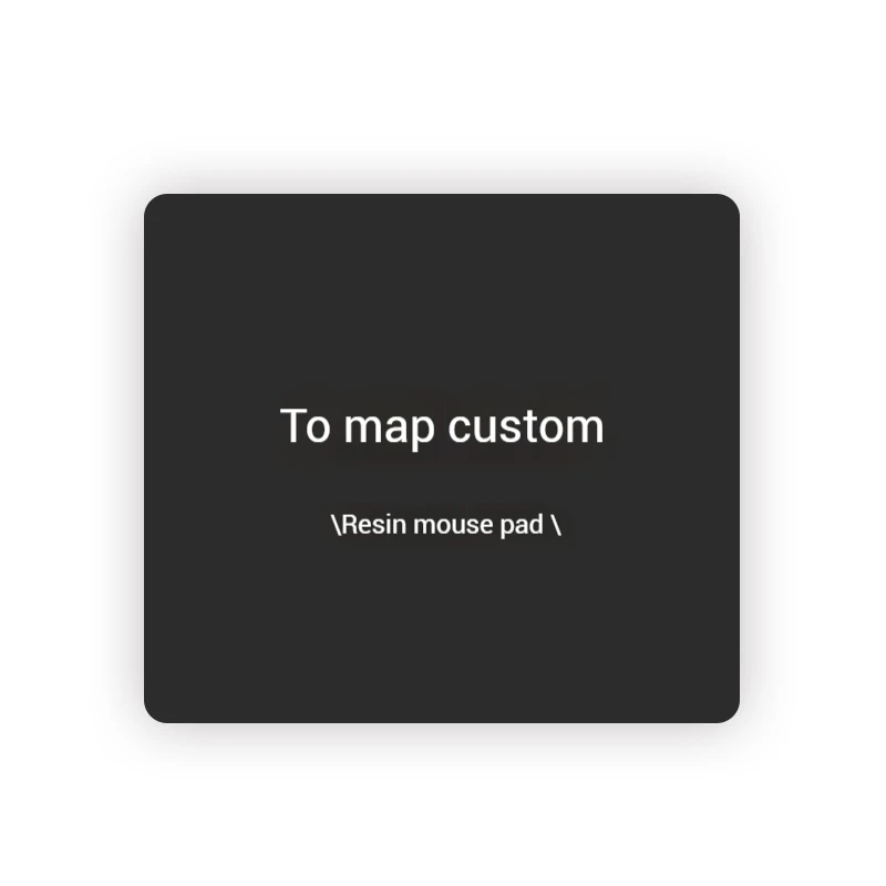 ATOM Crystal Snow/Sand Mist Upgraded Resin Mouse Pad Customizable FPS Gaming Mouse Pad Contact Customer Service for Email