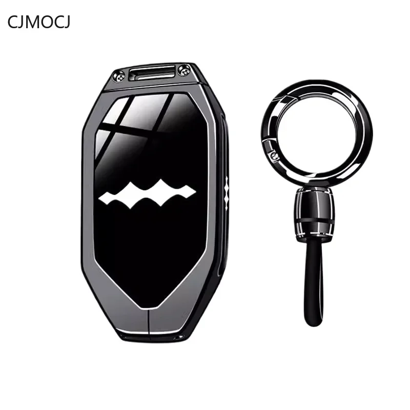 Zinc Alloy Car Key Case Cover Holder Key Shell Buckle for BYD Fang Cheng Bao 5/8 2023-2024 Models