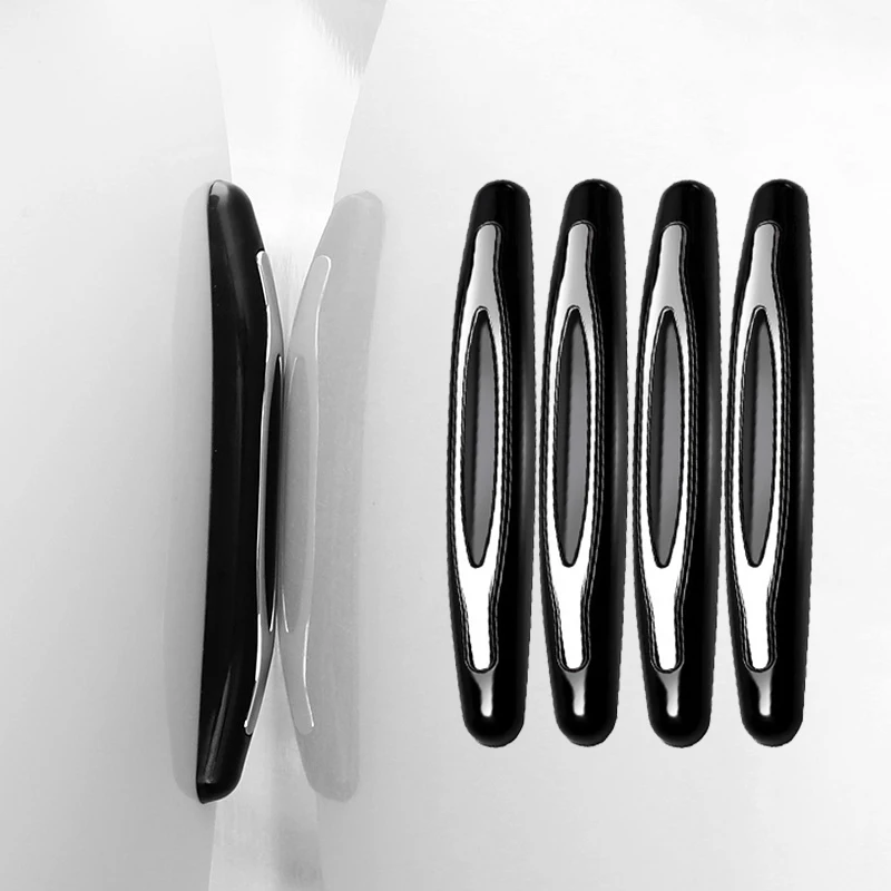 Car Door Protector Guard Strip Scratch Protector 4Pcs Car Rubber Bumper Stickers Auto Door Edge Protection Car Decoration