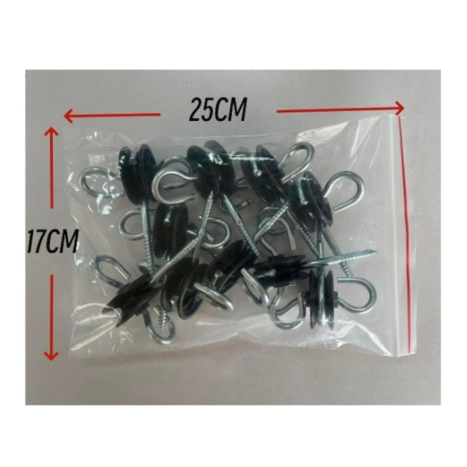 6 Pieces Electric Fence Gate Handle Anchors Screw Wood Post Insulators Fencing Hardware for Agricultural Outdoor Garden Ranch