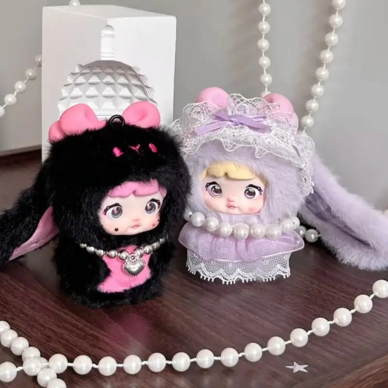 Véritable Nommi bébé-chérie lapin série V8 vinyle visage aveugle boîte mignon Anime figurines pendentif en peluche poupée recueillir modèle jouets cadeau