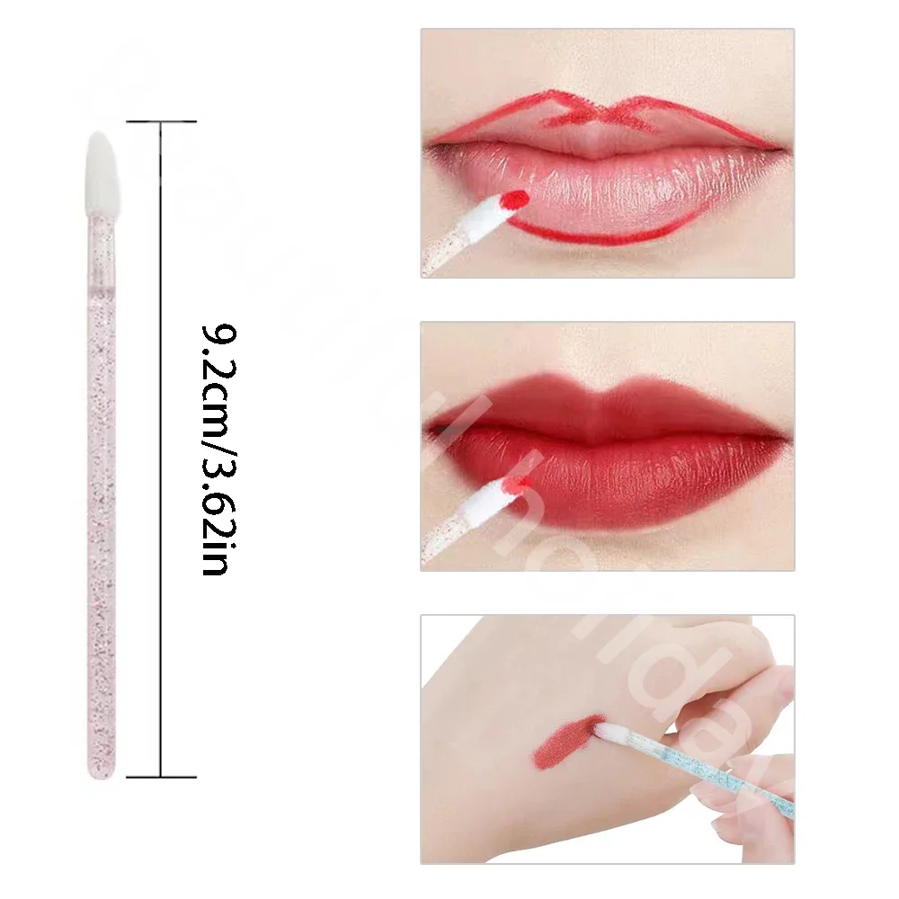200/300/500Pcs Disposable TestersWands Applicators for Makeup Lip Brushes Makeup Beauty Tool Lip Lint Free Applicators Lipstick