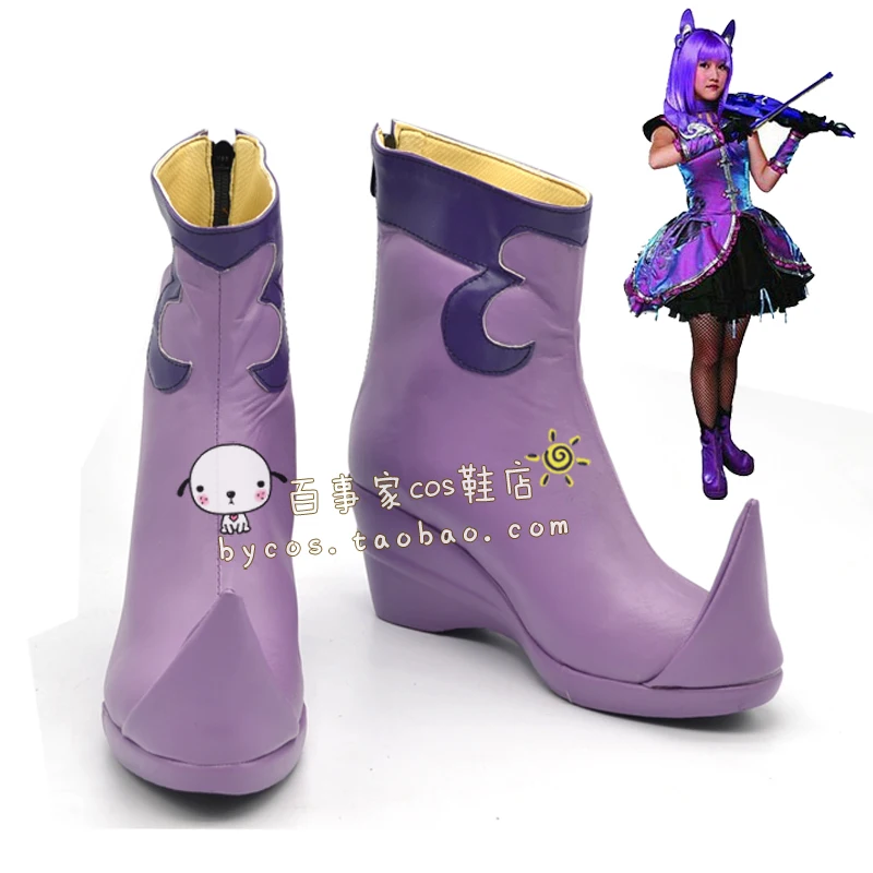 

Balala The Faries Black Demon Immortal Yan Lili Cosplay Shoes Boots Halloween Anime Cosplay Shoes