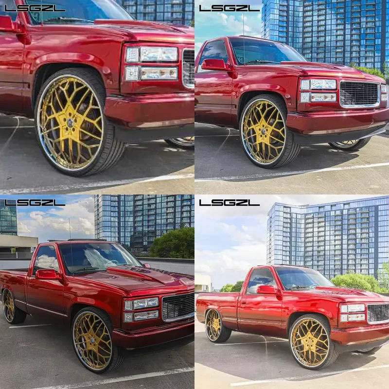 i 2/3 Piece Polish/Chrome Deep Lips 16 17 18 19 20 21 22 23 24 26 28 Inch Forged Alloy OEM Wheels 5x127 5x120 5x114.3 5x130