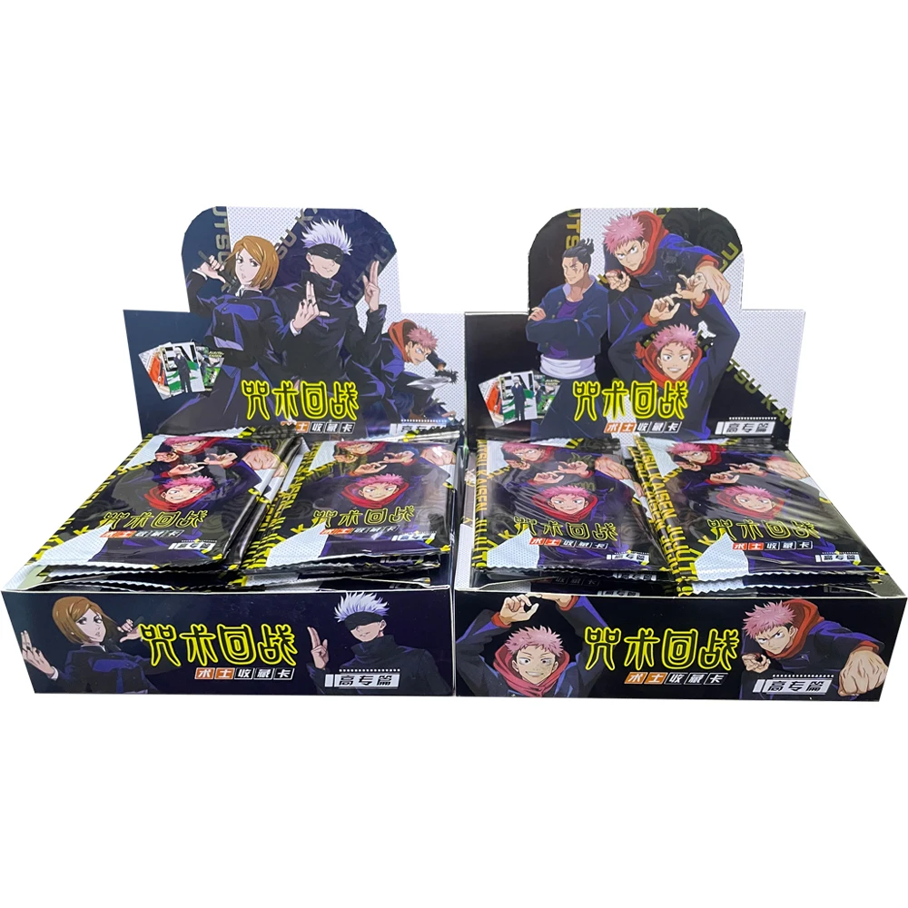 Wholesale Jujutsu Kaisen Collection Cards Anime Characters Satoru Gojo Kugisaki Nobara Miwa Kasum Flash Card Kid Gift Toy Cards