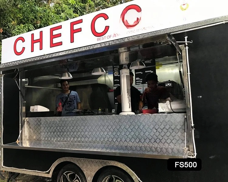 hot  food truck fryer with standard equipment