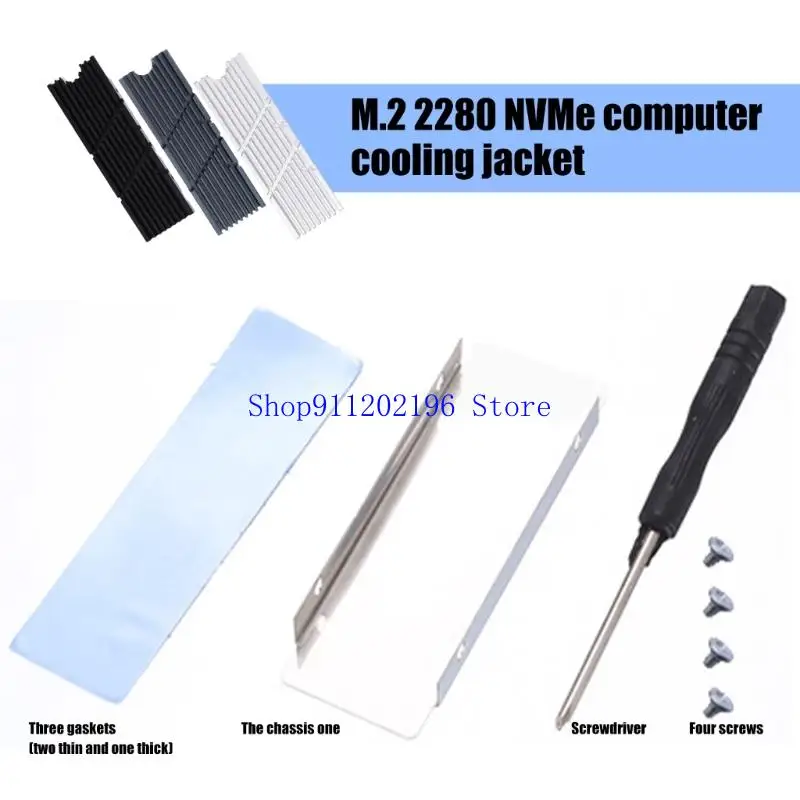 P82A High Efficiency M.2 2280 NVMe Coolers Aluminum Construction Upgrades Storage
