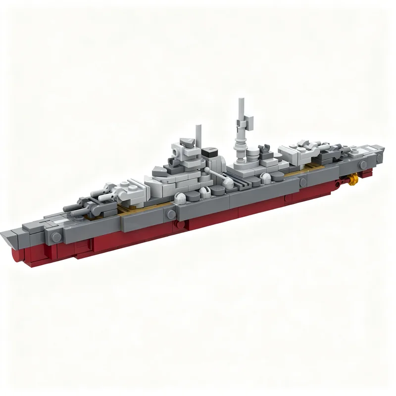 

270pcs MOC Tirpitz Battleship Boat Model Building Blocks Construction Toy Christmas Gifts DIY Creative Idea Education Birthday