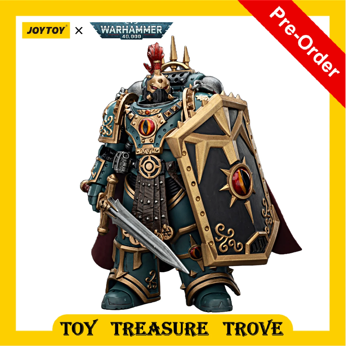 

[Pre Order] JOYTOY Warhammer 30k 1/18 Action Figures Sons of Horus 'Little’ Horus Aximand,Captain of The 5th Company Collrction