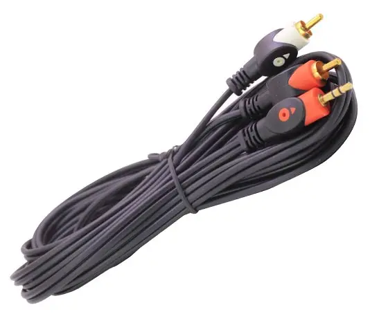 2 RCA male + 3.5 MM ST male 5 meters 1. KALİTE POWERMASTER