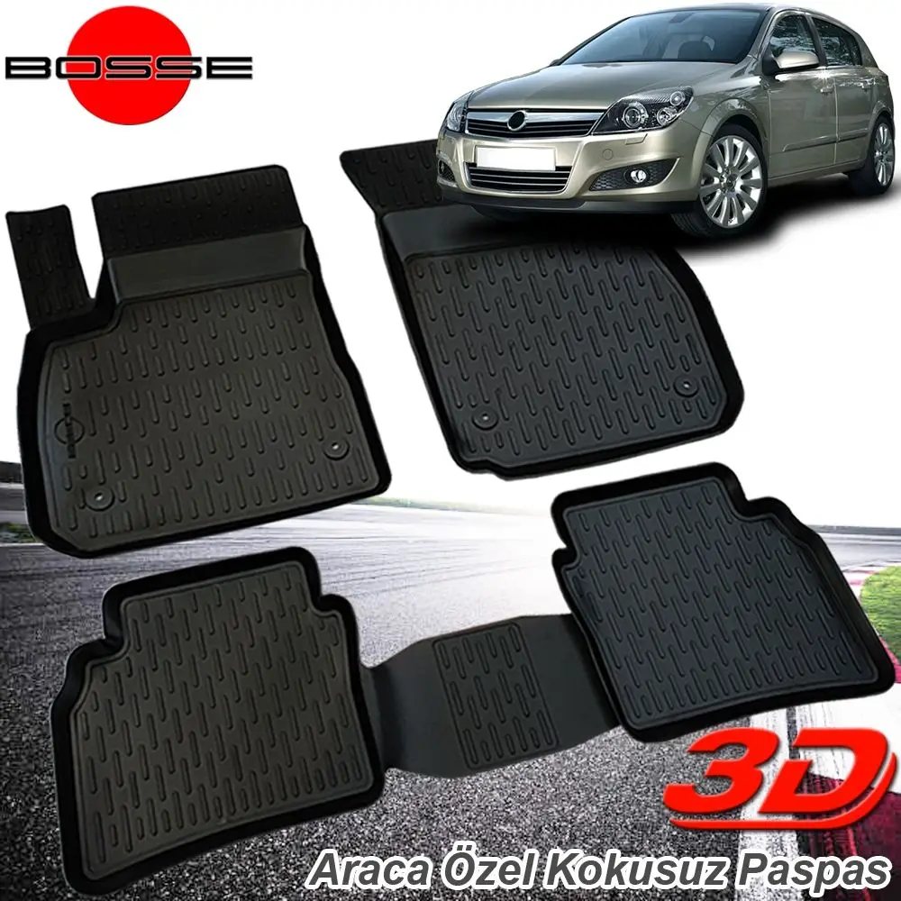 For Opel Astra H Doormat 3D Pool HB 2004 2013 BOSSE