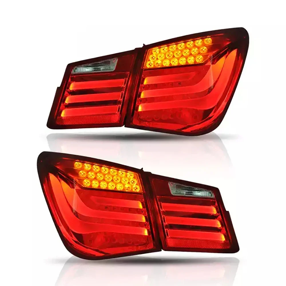 Pair Of Car Tail Light Assembly For Chevrolet Cruze 2010-2014 LED Brake Signal light Tuning Parts Car Rear Lamp Systemcustom