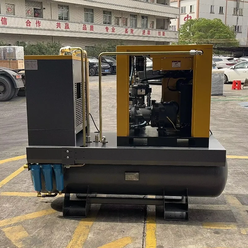 低騒音10HP 15HP 20HP 30HPロータリーサイレントエアコンプレッサー8バール10バール12バール16バール産業用スクリューエアコンプレッサー