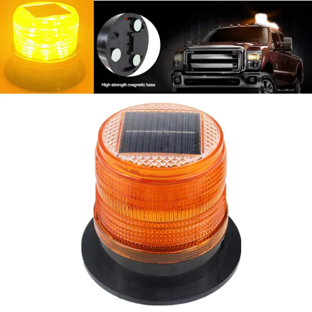 

Magnetic LED Warnning Light Car Flashlight Emergency Strobe Lamp Solar Warning Magnet Induction LED Strobe Light Car Lamp