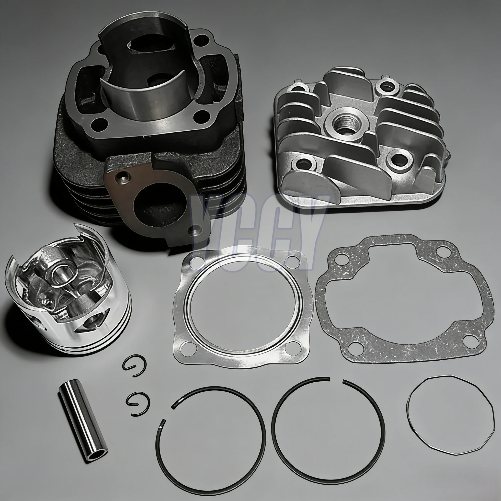 Kit de cilindro de motocicleta de gran cilindro, 52MM, 90CC, montaje para YAMAHA POLARIS Predator Sportsman JOG90 XH90 JOG XH 90 Scooter de 2 tiempos