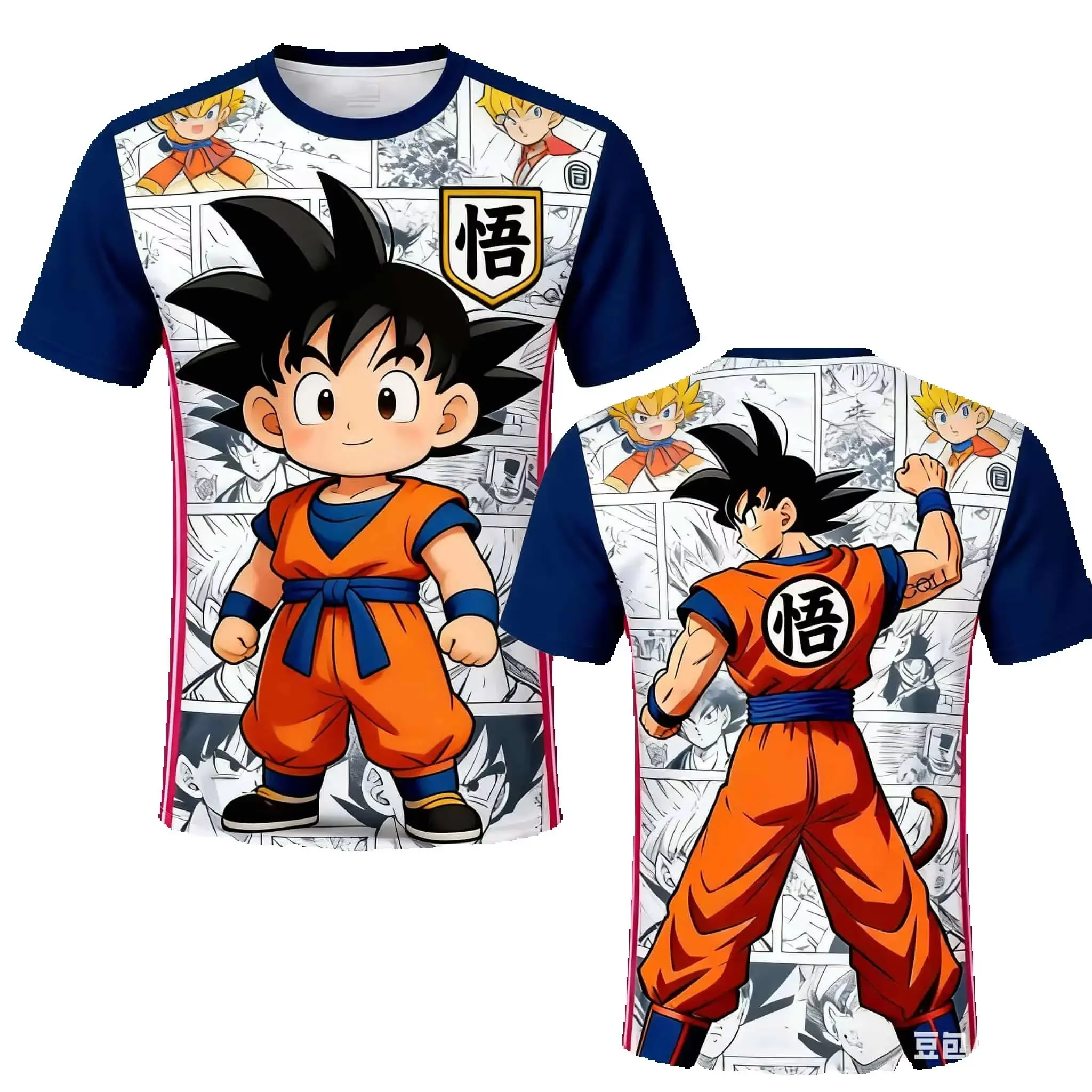 Dragon Ball Son Goku Japan National Team Soccer Jersey 3D Quick Dry T-Shirt For Men Women Fans Outdoor Sports Training Clothing