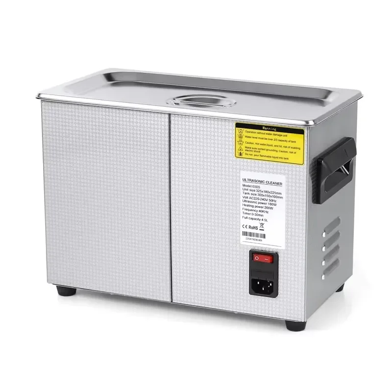 for 030S Sonic Cleaning Machine 4.5L Stainless Steel Ultrasonic Parts Washer