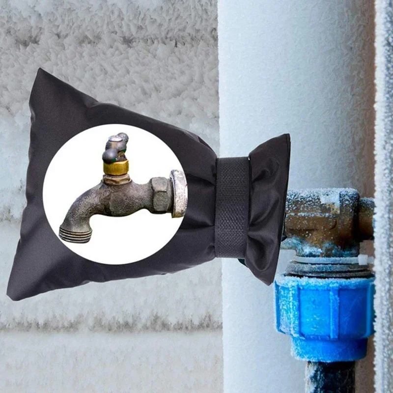 Outdoor Faucet Cover Socks for Winter Freeze Protection Tap Protector Faucet Socks Thickened Cotton Hose Bib Covers Waterproof