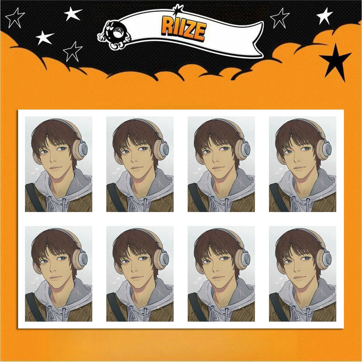 KPOP RIIZE One-Inch ID Photo RISE REALIZ Pop-up Store Anime One-Inch Wallet Photo WonBin SoHee Shotaro SungChan Fans Collection