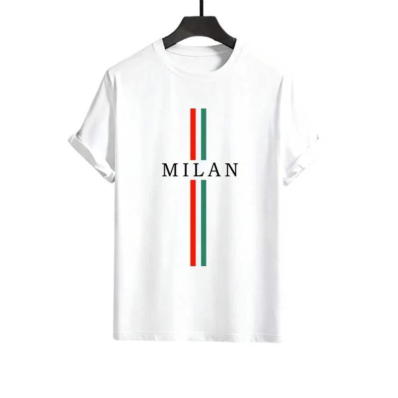 تي شيرت وشورت ملابس رجالية 2026 إيطاليا طباعة رياضية للرجل الربيع الصيف اليومية موضة عادية ملابس قصيرة الأكمام #5