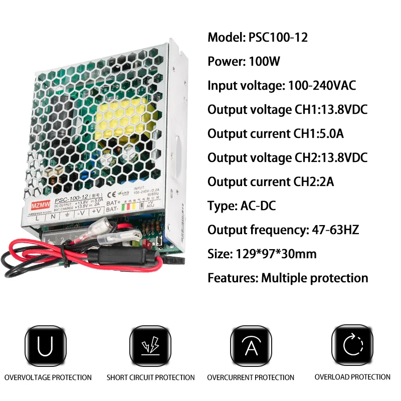 محول مصدر طاقة بوظيفة الشحن ، من التيار المتردد إلى التيار المستمر ، من من من من من من من من الداخل والخارج ، من من من من الداخل والخارج ، إلى الداخل والخارج ، 5.0A ، 240v ، 2A ، 100-vac ، SMPS #2