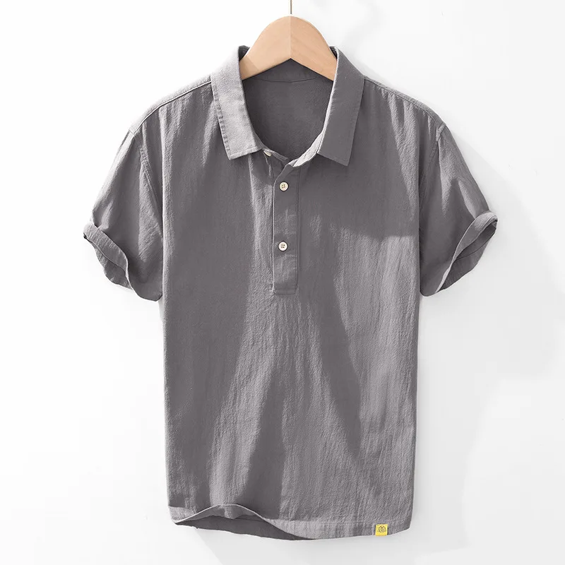 Luxury Men's Shirts and Blouses Man Short Sleeve Shirt Korean Popular Clothes Beach Tiki Hawaiian Clothing Cotton Linen Shirt