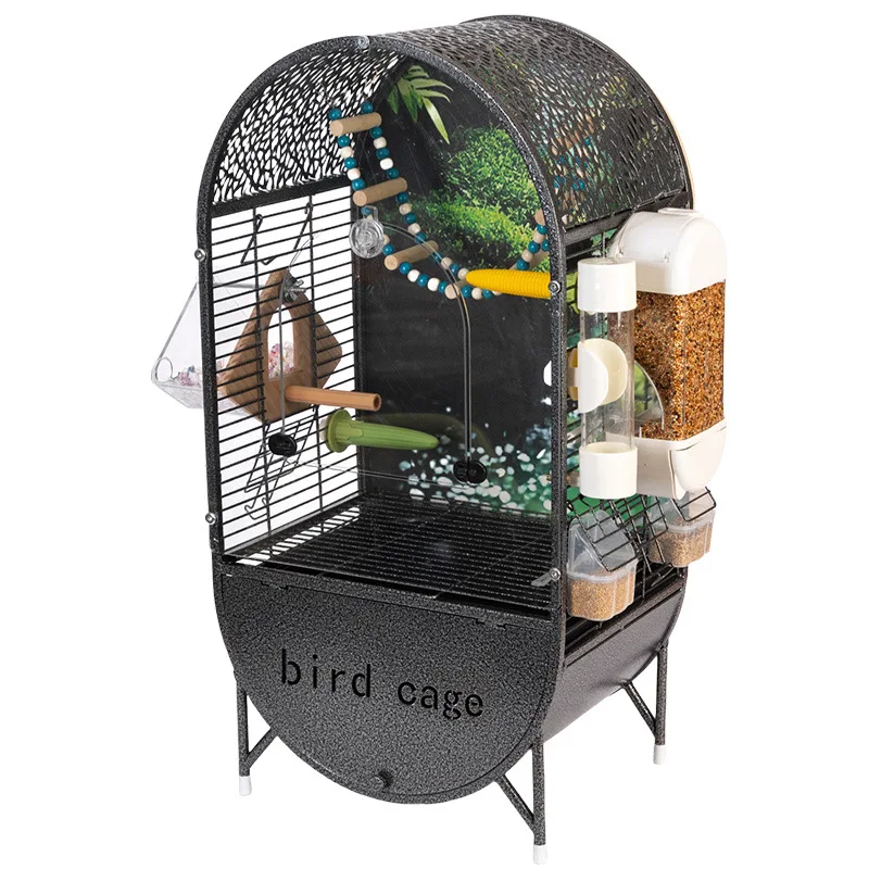 

Parrot bird cage solid wood back plate high-end parrot bird cage house can be DIy layout
