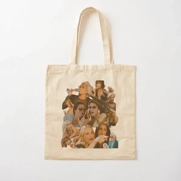 

Real Housewives Collage Classic T Shirt Canvas Bag Shoulder Bag Casual Women Grocery Tote Travel Fashion Ladies Fabric Handbag