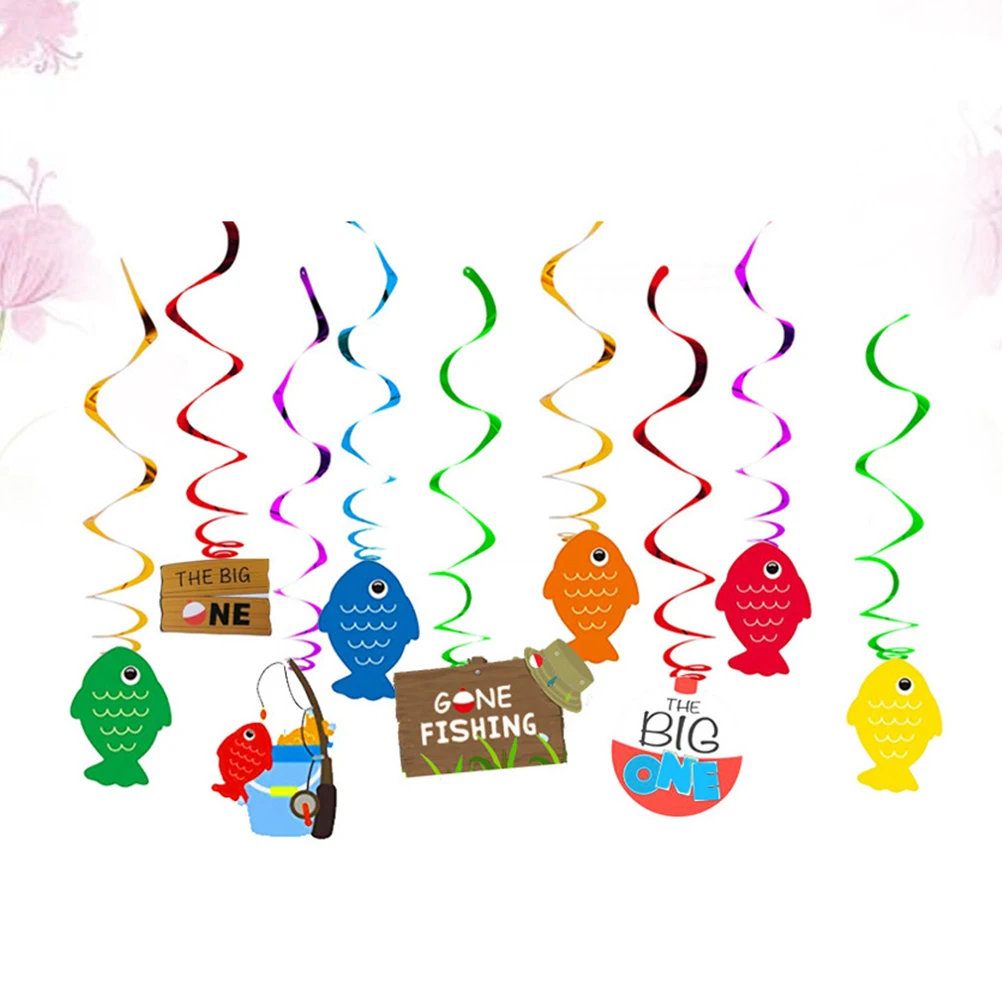

30pcs Spiral Ornaments Practical Decoration Swirls Pendant Party Mermaid Paper Hanging Ceiling Walls Windows Foldable