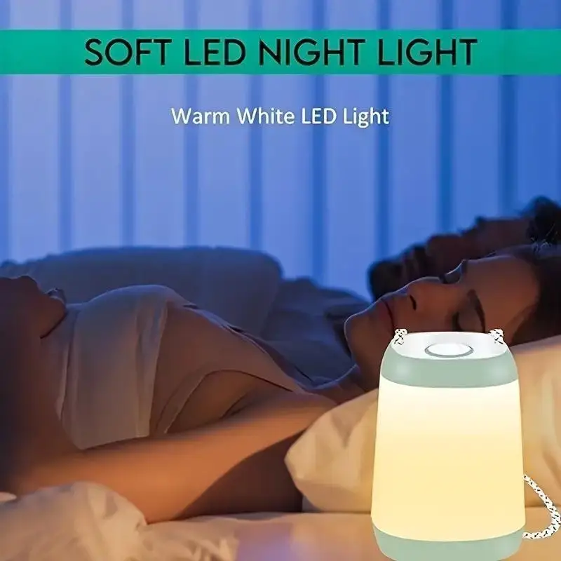 Hoyytu Rechargeable Portable LED Night Lamp Eye Protection Touch Activated USB Powered Light for Bedroom Home Travel Use