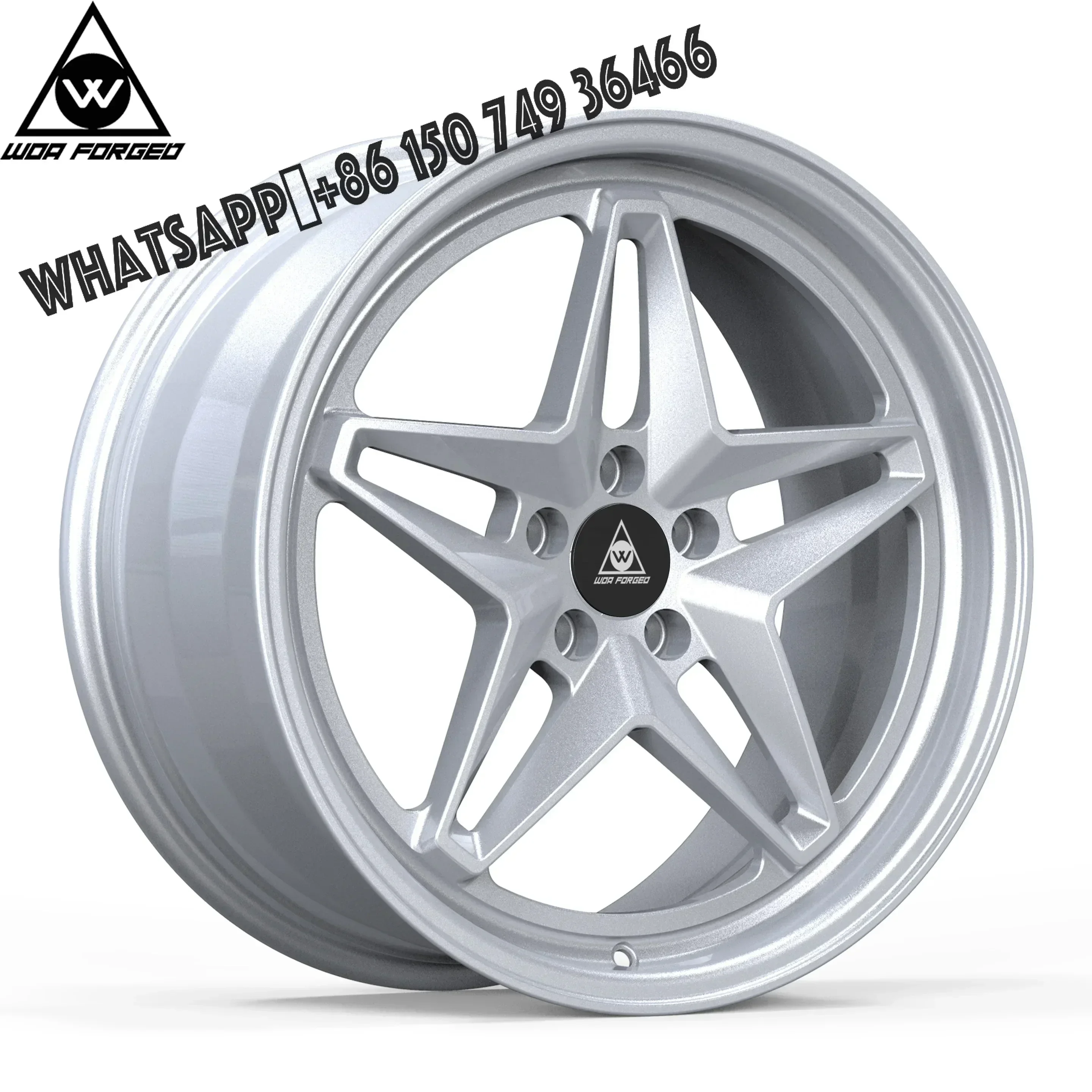 6061-T6 WOA FORGED Custom Monoblock Wheel 18 19 20 21 22 Inch Alloy Passenger Car Wheel Forged Rim Pentagram Wheel Polis