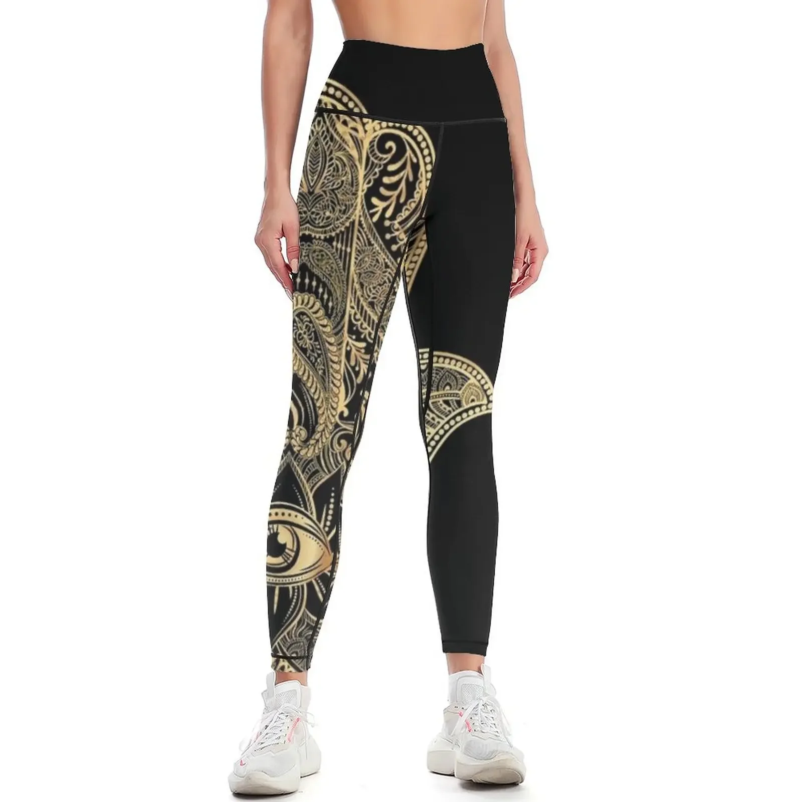 

Hamsa Eye in Hand Fatima Leggings Women's gym jogging pants Fitness clothing Women sports Womens Leggings