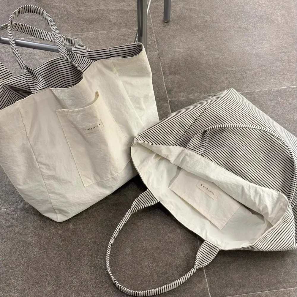 bolsa-tote-de-lona-listrada-dupla-face-estilo-casual-grande-capacidade-versatil-bolsa-de-ombro-feminina-bolsa-de-compras-diaria