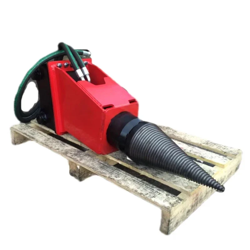 

Wood cutting machine wood splitting machine 7 tons excavator auger accessories spiral hydraulic splitting machine