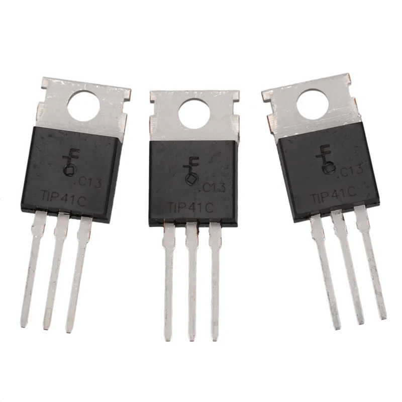 20 Pcs 3 Pin Npn To-220 Power Transistors 100V 6A Tip41c