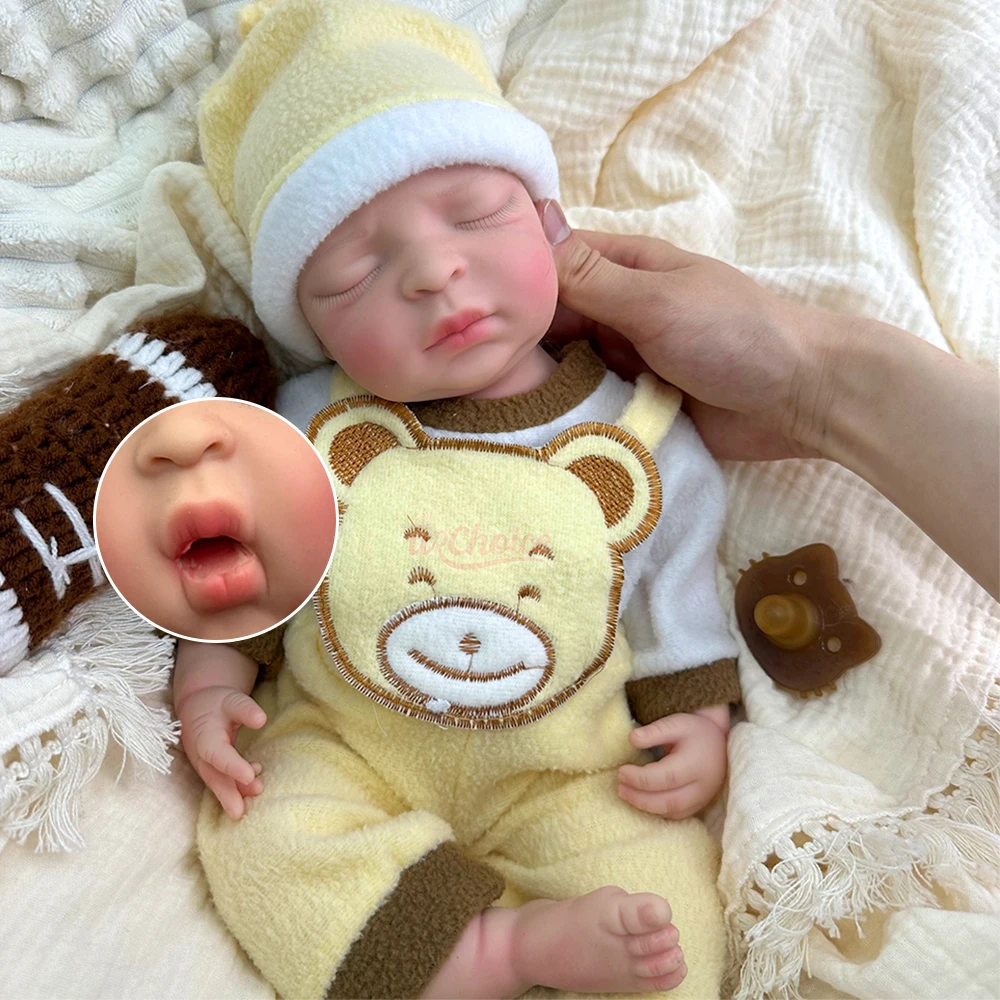 

Кукла-реборн 44 см из мягкого силикона, реалистичная, для сна, с соской, для будущих родителей, подарок для беременных пар