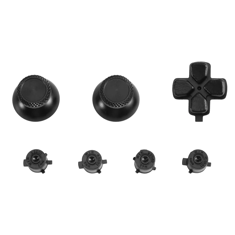 BNVN-Pulsante di direzione trasversale in metallo ABXY Set di chiavi per controller PS5 Set completo Tappi per levetta analogici Parti di riparazione 1 set per PS5 M
