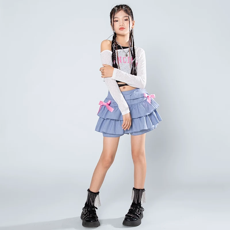 Girl Group Dance Jazz Dance Costume Cheerleading Performance Costume Kids Street Dance Hip Hop Children Stage Costume DQL9766 image 2