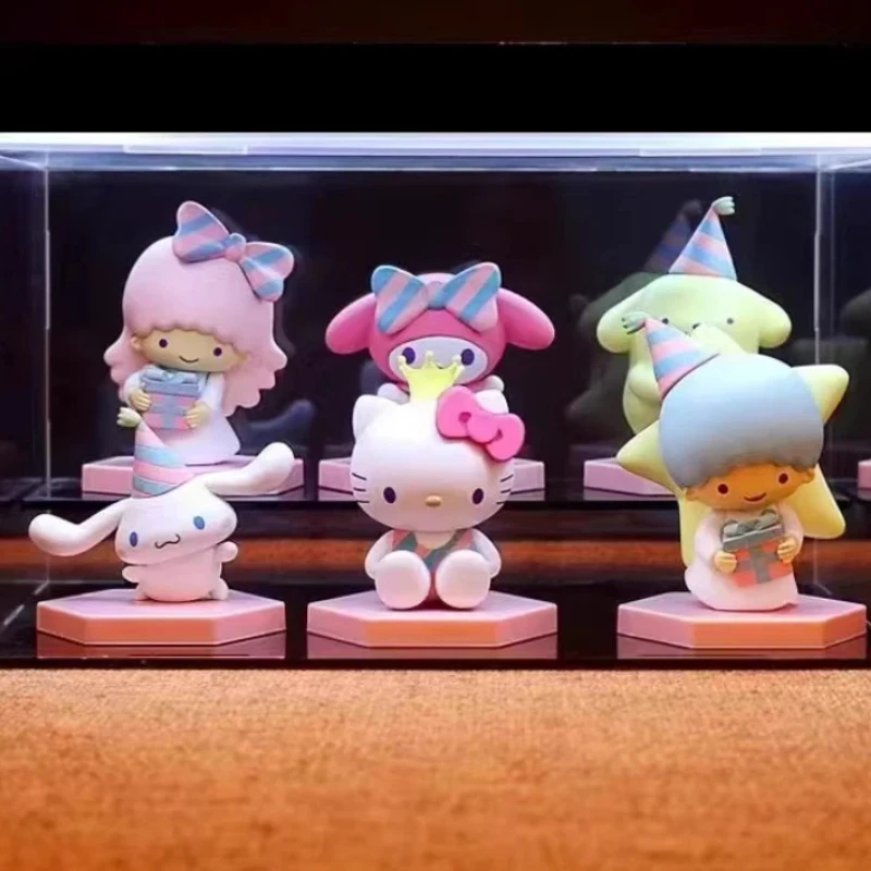 

Melody Series Premium Blind Box Figures Base Assembly Ornament Pudding Dog Greeting Box Baking Cake Figurine Festival Surprise