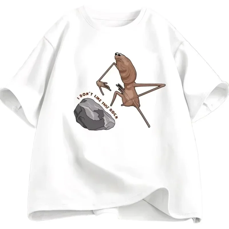Marcus The Worm T-shirt for Men Y2k Clothes Design Printed Short Sleeve Round Neck Tshirt Streetwear Y2k Clothing