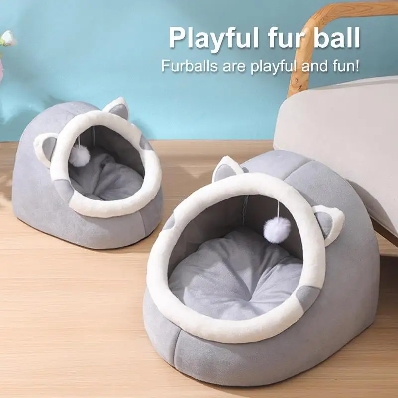 

Cat Bed Cave Comfortable Cat Sleeping House Indoor Pet Supplies Cat Kennel Closed Pet Kennel Semi Enclosed Excellent Comfort