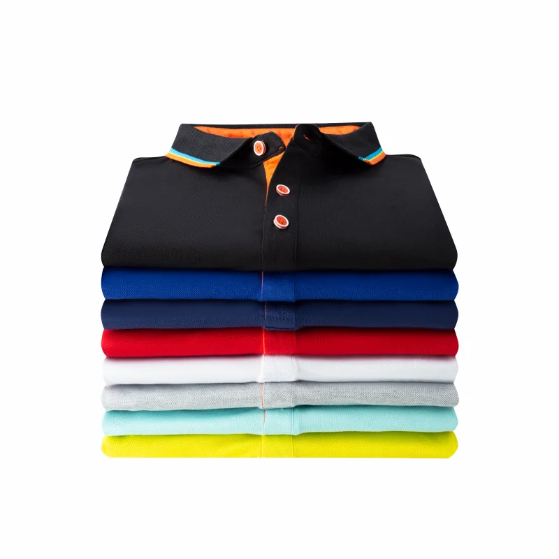 ELIKE 8 Colors Fashion Custom Polo Shirt Logo Print Personal Design Company Brand Embroidery Men And Women Clothing S-4XL 2022