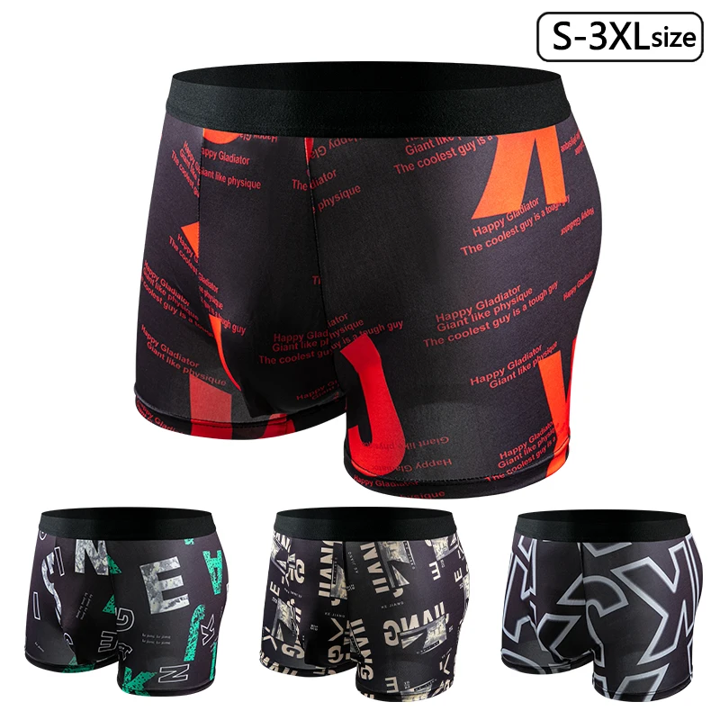 

4-pack men's flat cornered underwear is comfortable, breathable, highly elastic, and not too tight