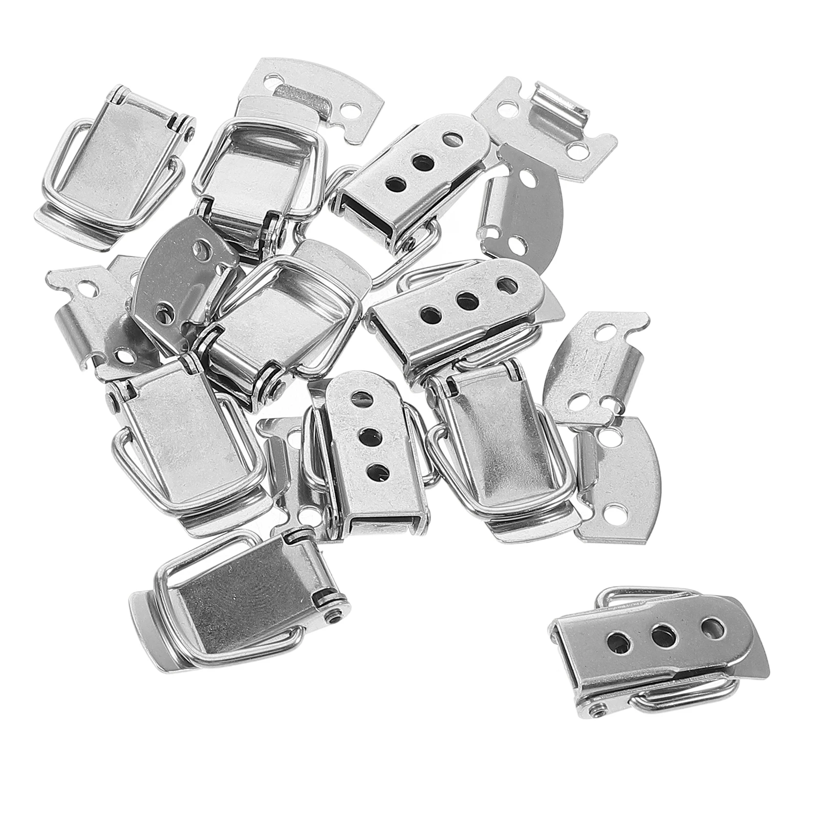 

10pcs Stainless Steel Durable Locks Secure Latch Bolt Cabinet Garage Door Childproof Rv Toolbox Box Clasp Screws Included