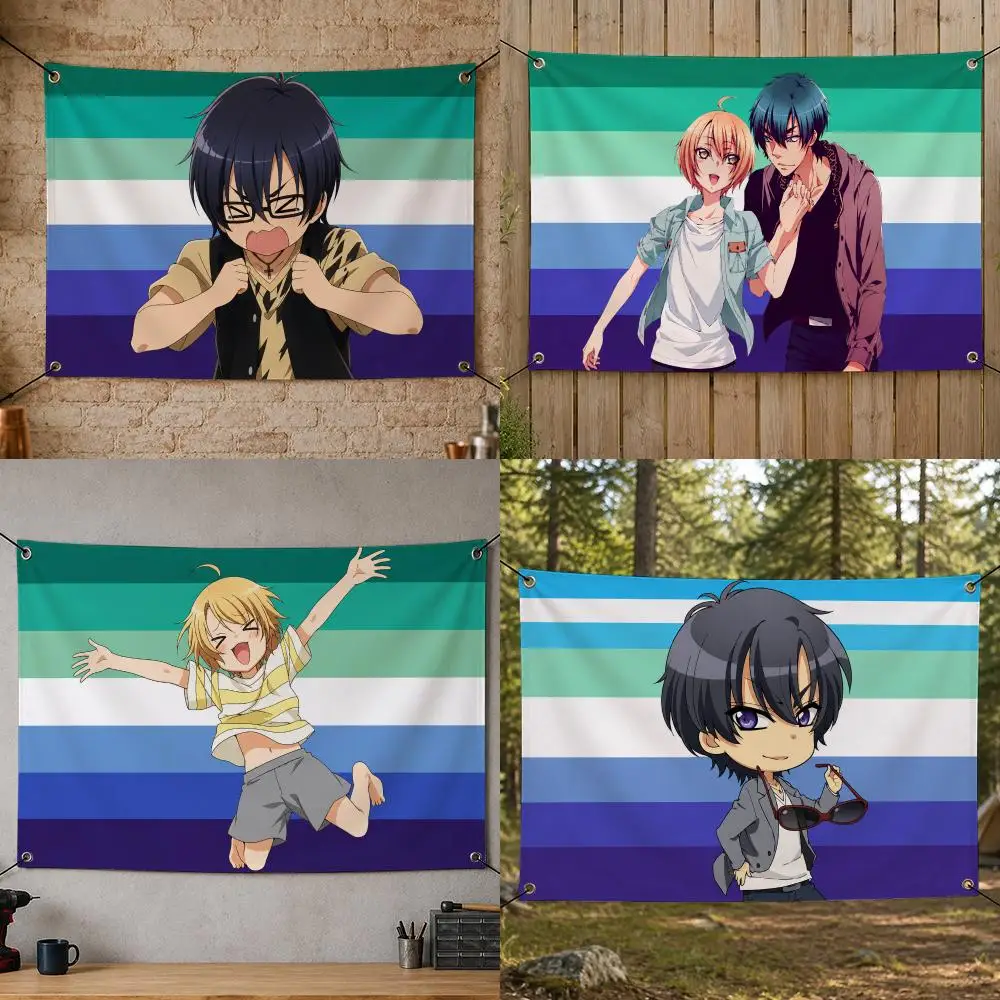Anime Legendary Japanese Animated Series L-Love Stage!! Flags Flag Banner for Bedroom Dorm Party Home Living Room Game Room Gift