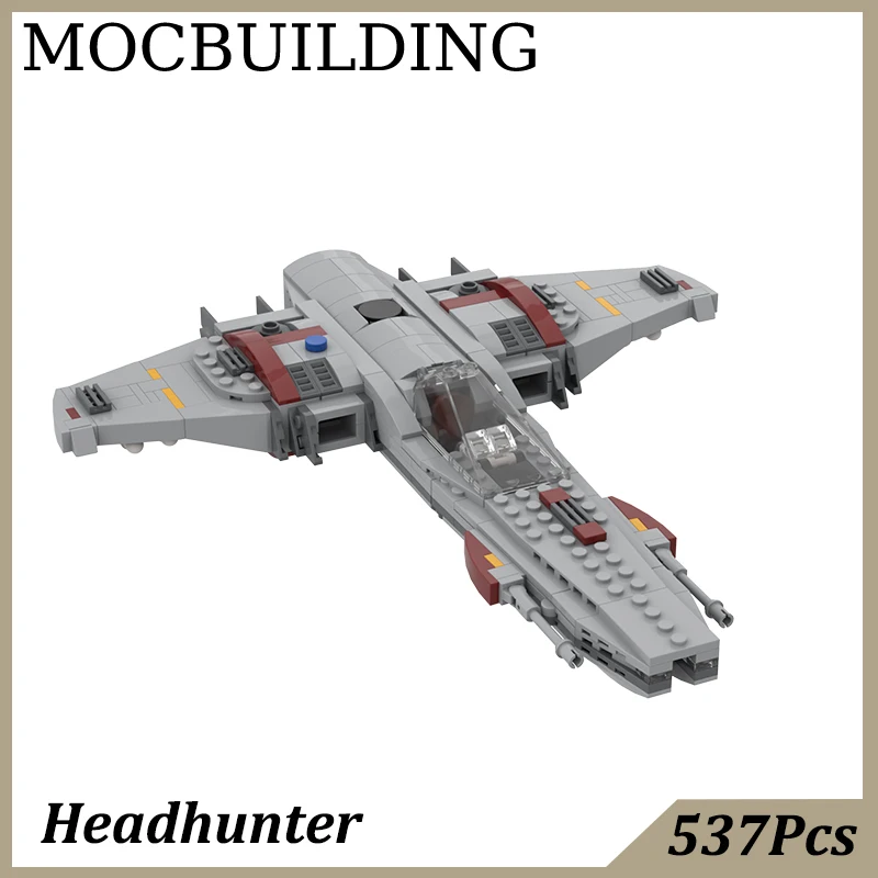 Z-98 Headhunter Spaceship Star Video Game Air Fighter MOC Building Blocks Toys for Kids Birthday Gift